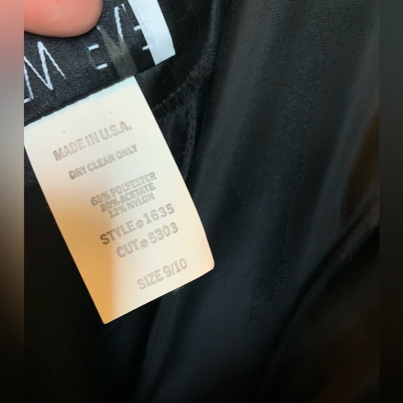 Vintage new leaf lace tulle black dress dance party whimsy goth moody 90’s 80’s - Picture 9 of 9